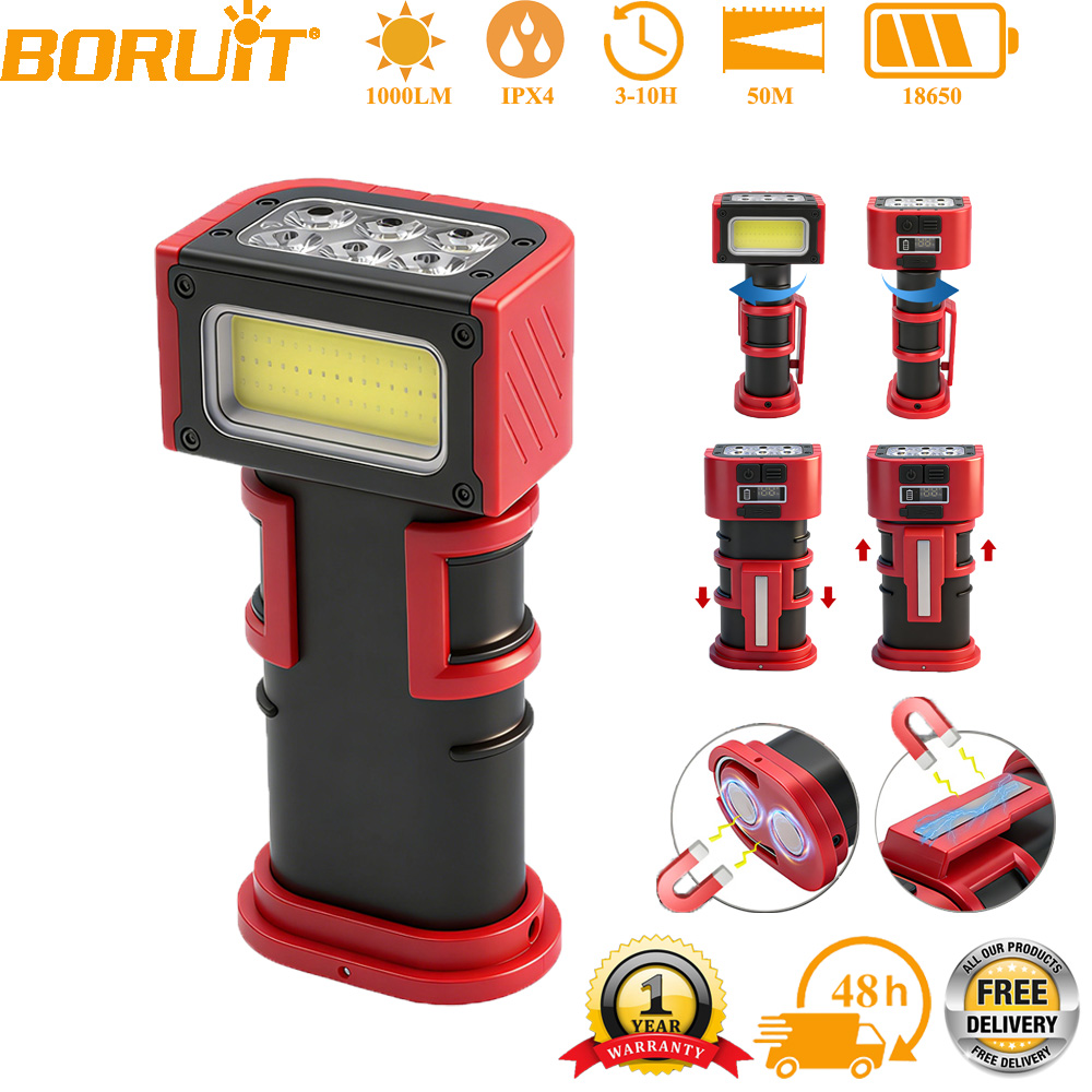 Fishing Equipment Carp - BORUiT COB LED Lampu Kerja 1000LM