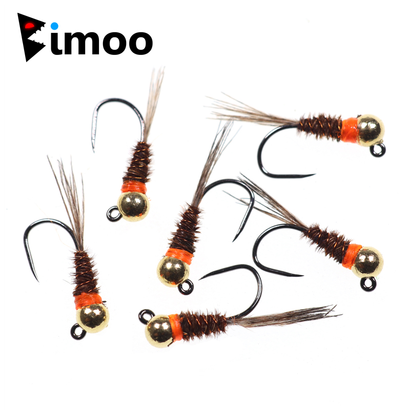 Fishing Equipment Europe - Bimoo 6PCS Umpan Jig Tungsten Nymph