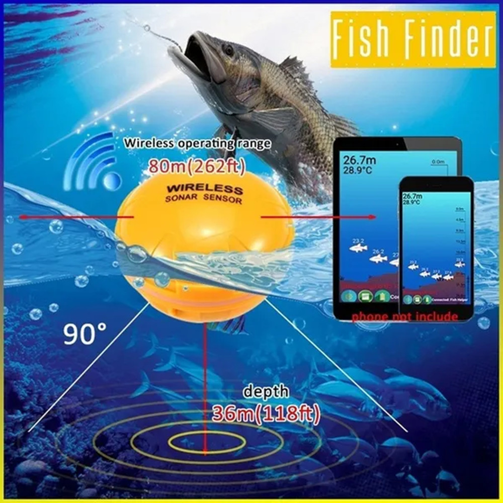 Pencari Ikan Sonar Pintar Blue - Fishing Equipment In English ulasan dan harga