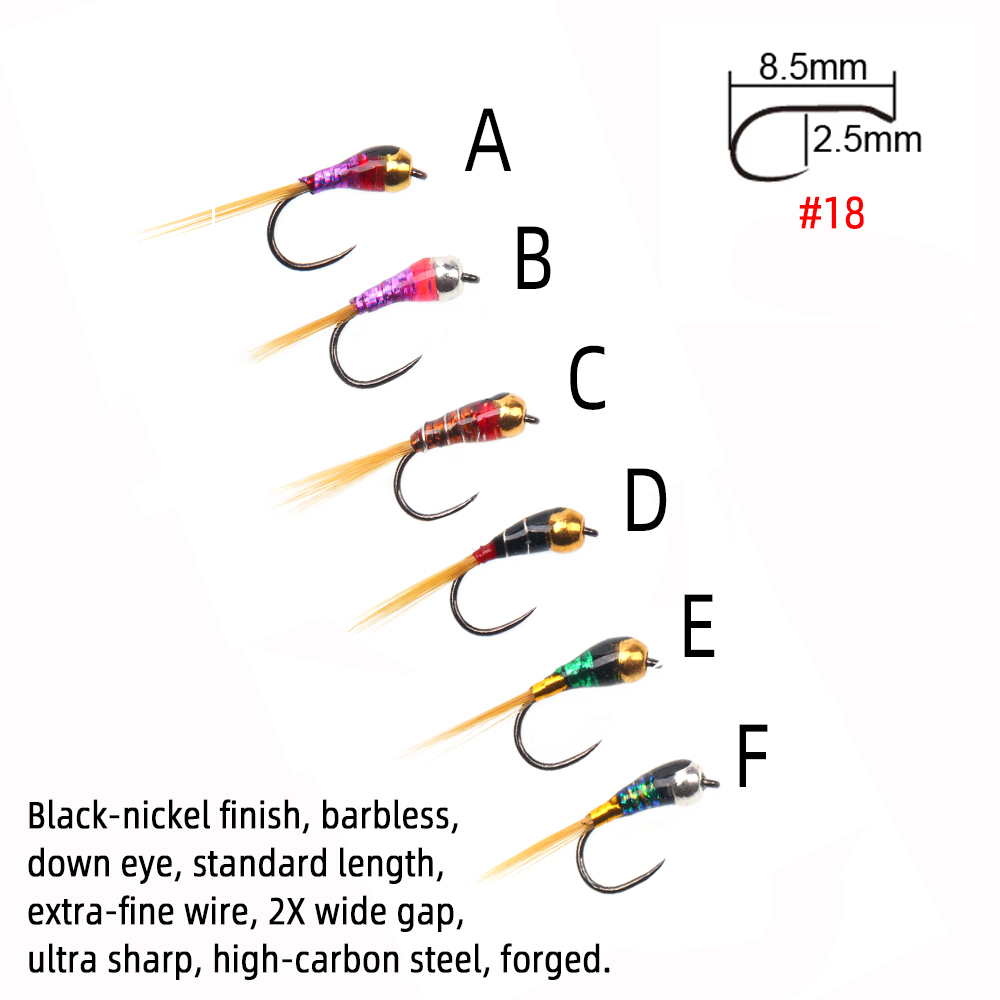 6 Buah Nimfa Perdigon atau Nim - Fishing Equipment Europe ulasan dan harga